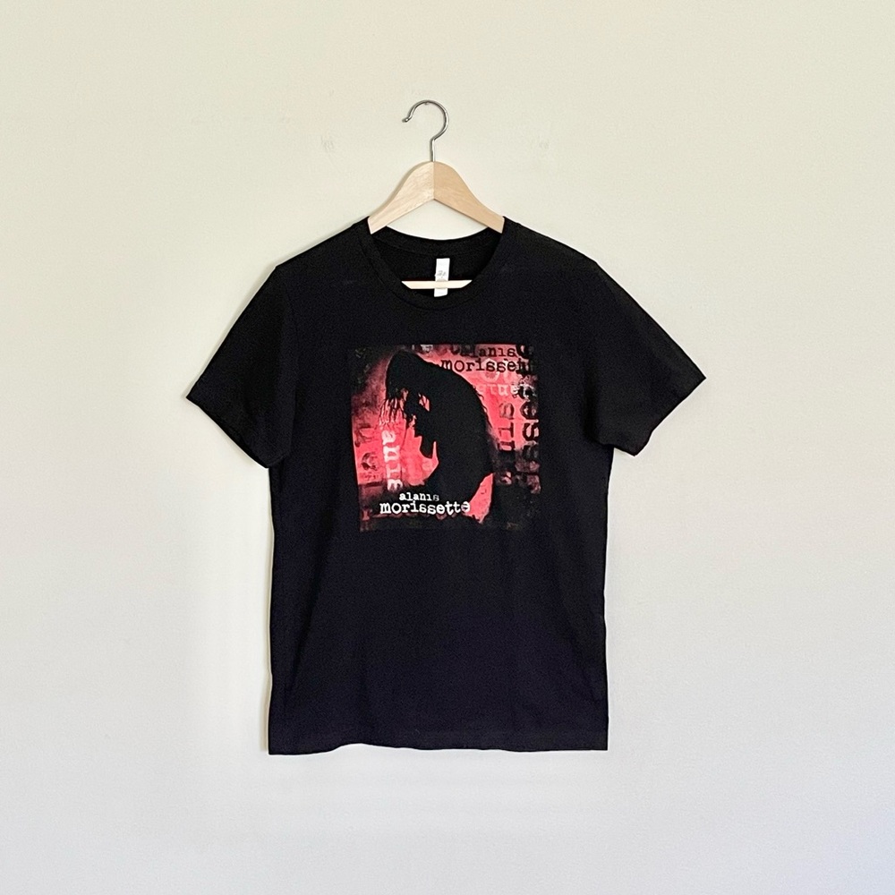 Alanis Morissette Ironic Graphic Black Band T Shirt Adult size Medium